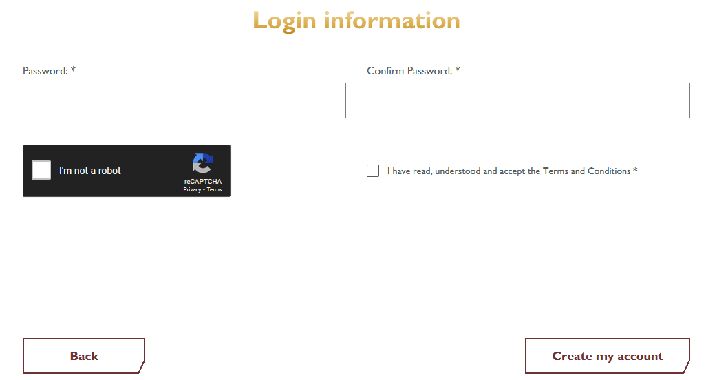 SignUp form part 2