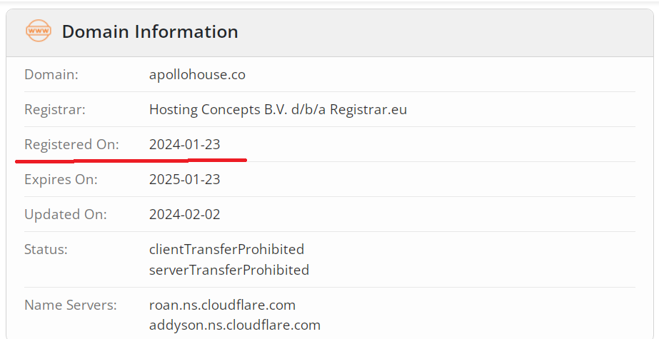 Domain info